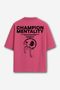 Camiseta Oversized Champion Mentality - Rosa