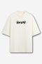 Camiseta Oversized Cyber - Off white