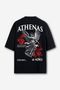 Camiseta Oversized Athenas - Preta