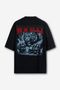 Camiseta Oversized Savage Instinct - Preta