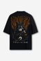 Camiseta Oversized Shadow Wolf - Preta