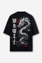 Camiseta Oversized Shadow Dragon - Preta