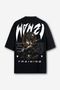 Camiseta Oversized Dark Gueixa - Preta