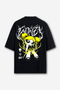 Camiseta Oversized Lindinha Dark - Preta