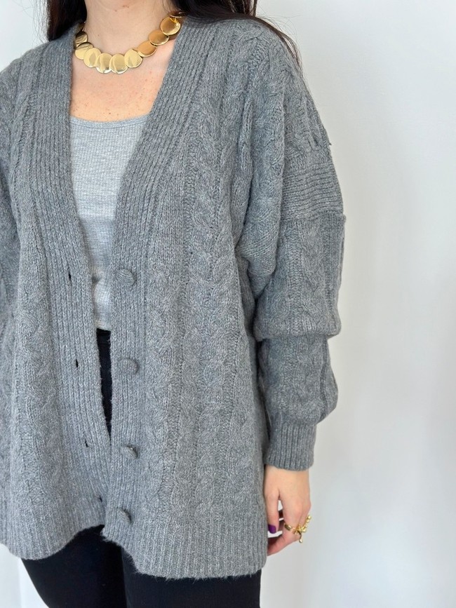 Cardigan Cinza