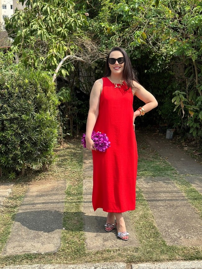 Vestido Midi Vermelho