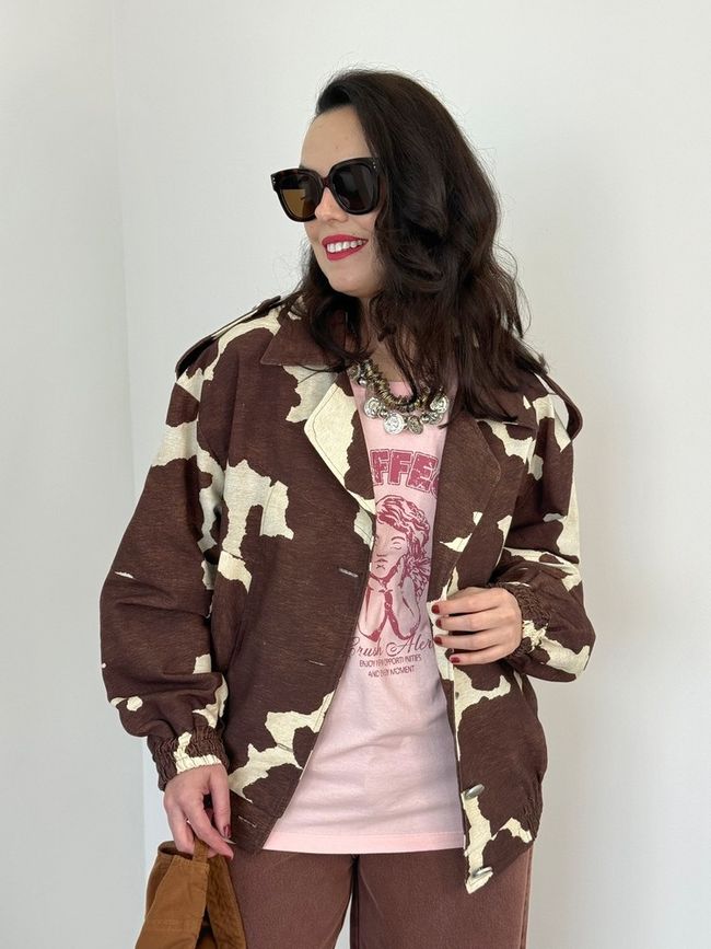 Jaqueta Cow Print