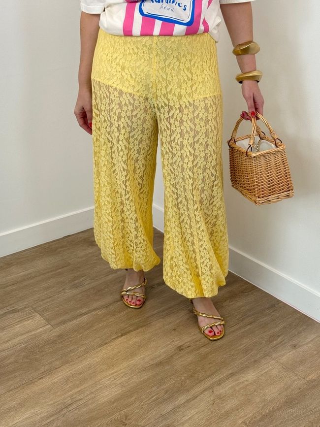 Calça Aladim de Renda