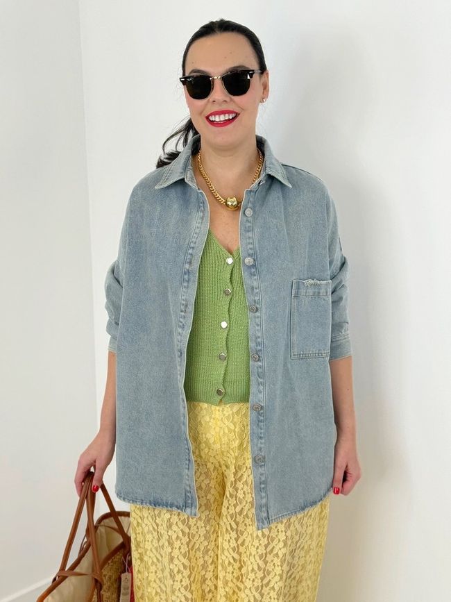 Camisa Jeans Oversized
