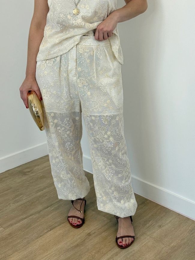 Calça Aladim Bordada