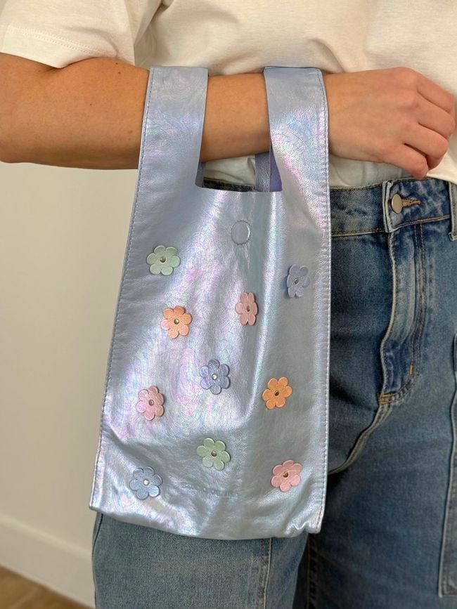 Bolsa Flower Azul