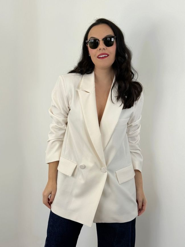 Blazer Branco Oversized