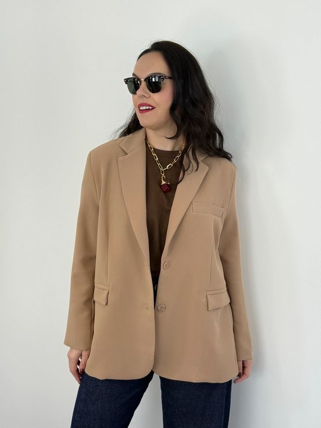 Blazer Bege Oversized