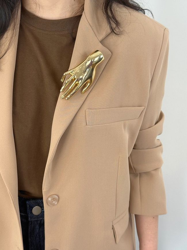 Broche Mão Dourado
