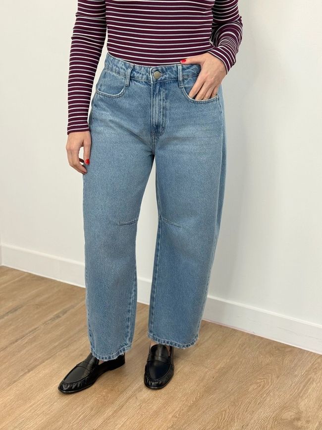 Jeans Barrel Azul
