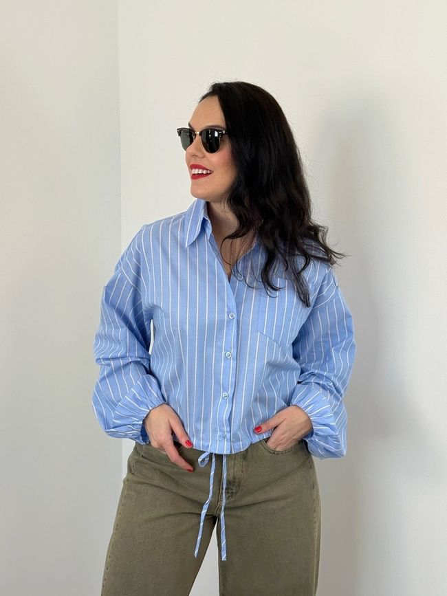 Camisa Listrada Azul