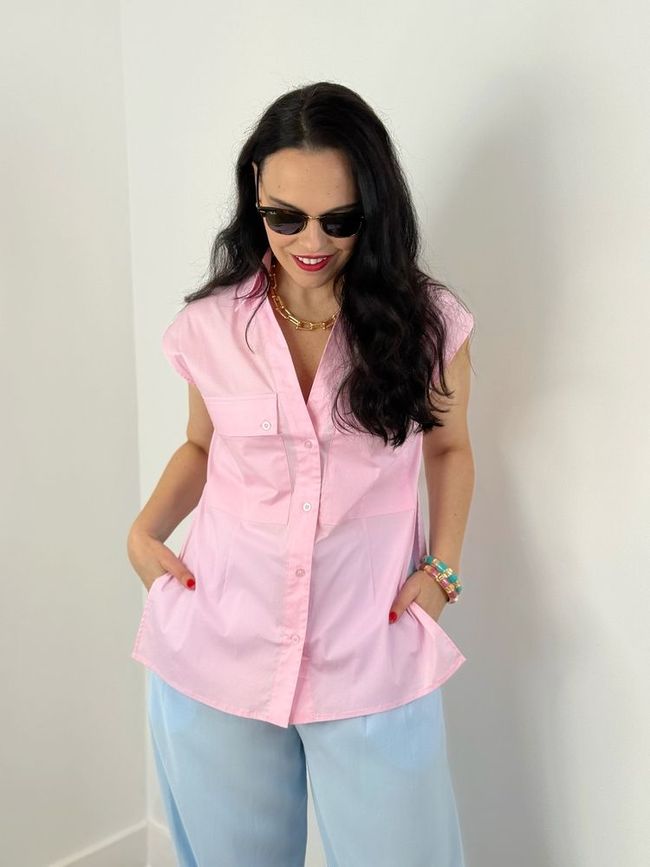 Regata em Tricoline Rosa