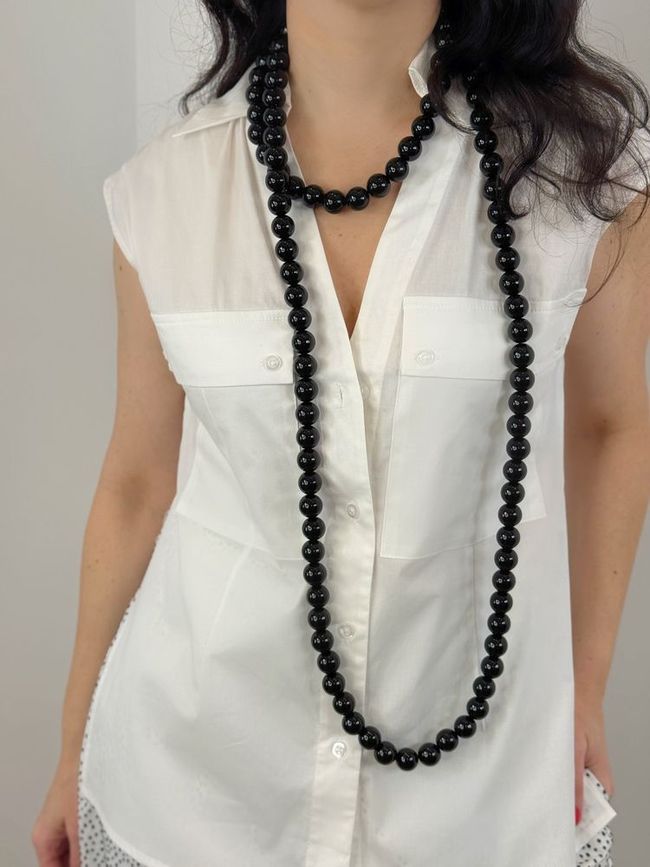 Colar Esferas Preto