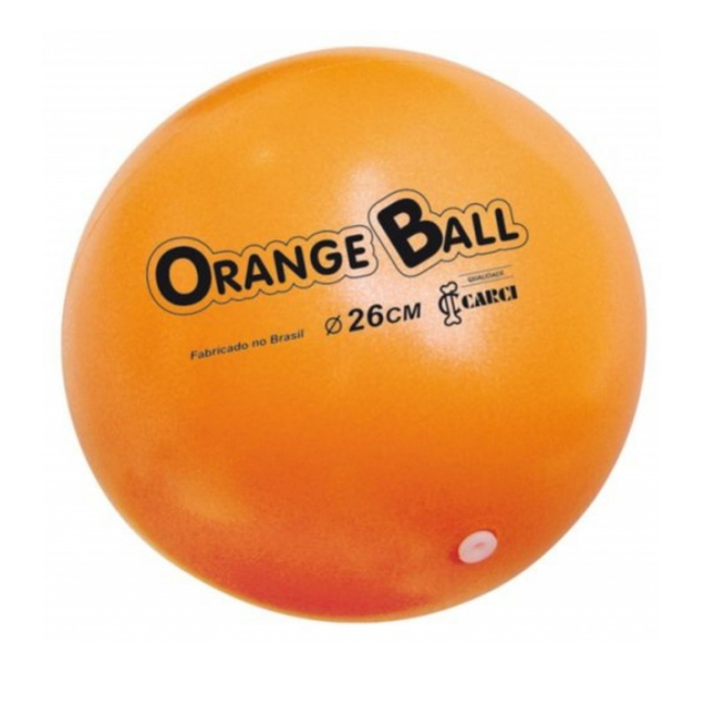 Bola Overball Orange 26cm exercícios de fisioterapia e fitness Carci