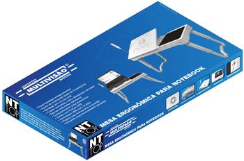 Mesa Ergonômica Notebook Branco Multivisão
