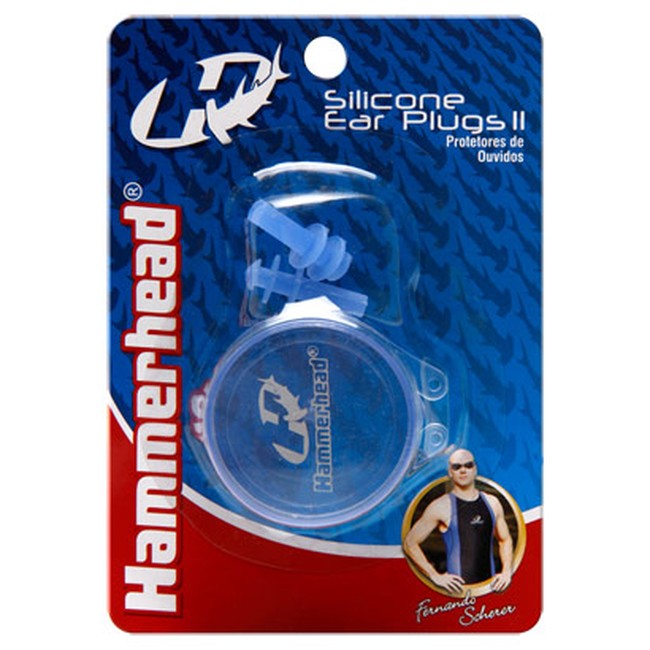 Protetor De Ouvido Premium Azul-Cinza Hammerhead