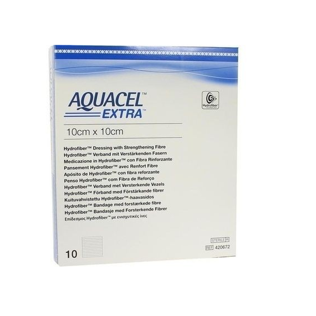 Curativo - Convatec - Aquacel AG+ ExtraPrata - Hidrofibra Absorvente Estéril