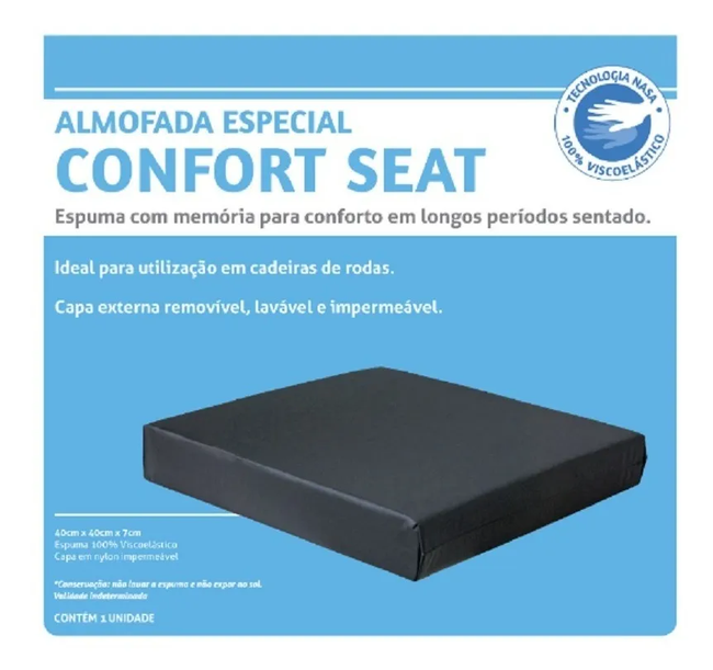 Almofada Ortopédica Confort Seat Viscoelástico Perfetto