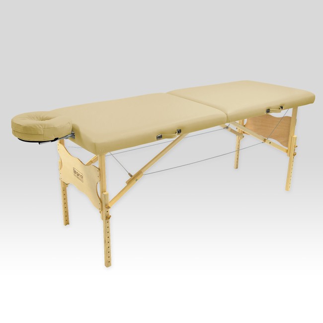 Maca De Massagem Portátil Com Altura Regulável E Orifício Para Fisioterapia E Estética Antares Spa 80cm - Legno