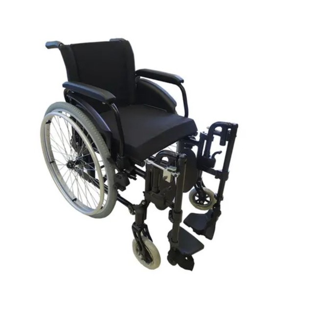 Cadeira de Rodas Alumínio K2 Ortobras Dobrável com Assento Tensionável