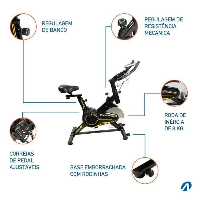 Bicicleta para Spinning E16 Acte Sports