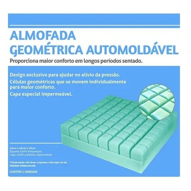 Almofada Perfetto geométrica automoldável Perfetto