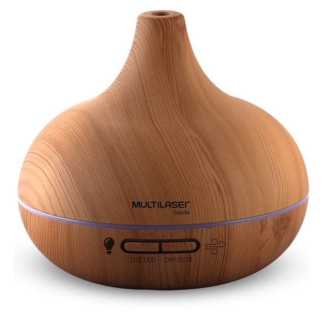 Difusor de Aromas e Umidificador Multilaser LED Amadeirado - Hc218
