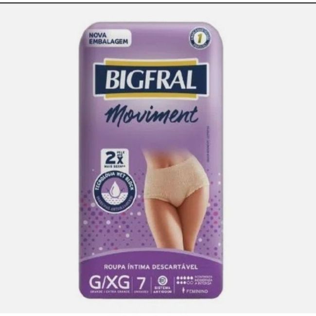 CALCINHA DESCARTAVEL PCTE 07 UN BIGFRAL