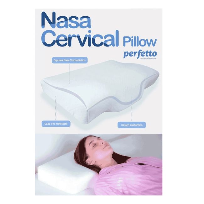Travesseiro Nasa Cervical Pillow Visco Perfetto