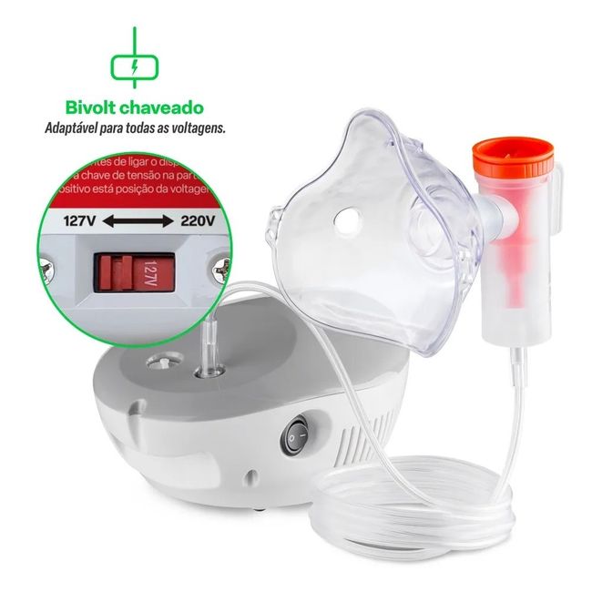 Inalador Compressor NebEasy Bivolt – Multi Saúde (HC267)
