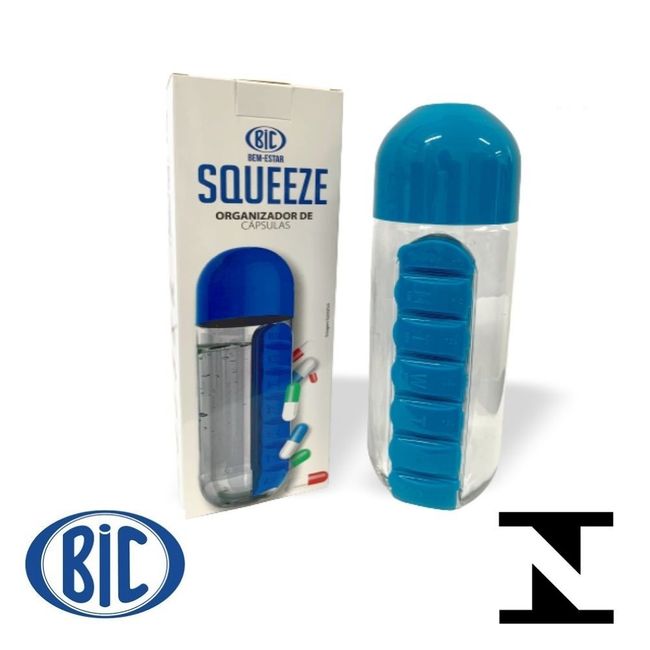 Garrafa Squeeze Organizador de Comprimidor  SQ0101 BIC