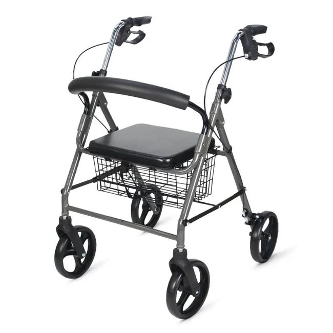 Andador 4 Rodas com Assento e Freios para até 135 kg – SC302 Hidrolight