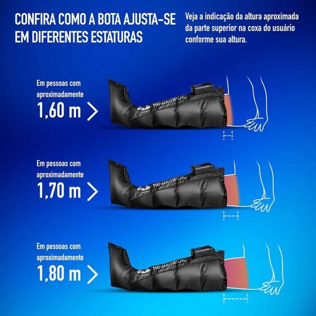 Bota de Compressão Pneumática F10 Pro Relax
