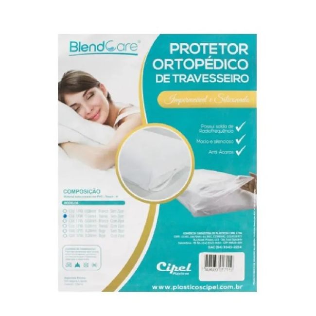 Capa Protetora de Travesseiro Impermeável Antialérgica 50×70 cm