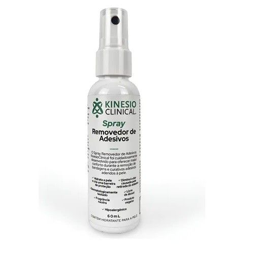 Spray Removedor de Adesivos KinesioClinical® 60 ml – Remoção Segura de Bandagens
