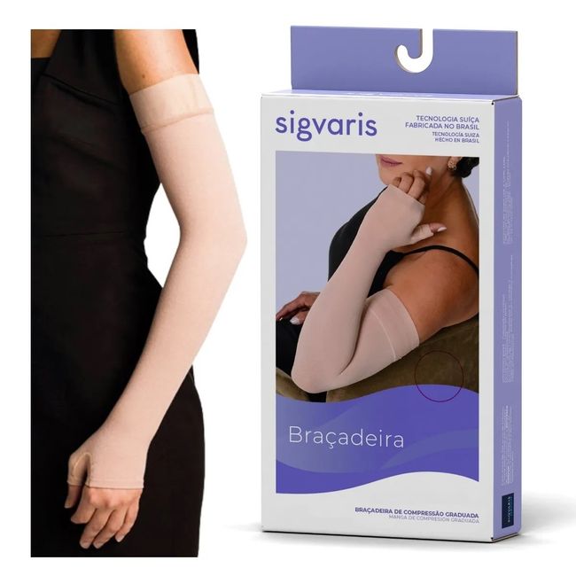 Braçadeira Compressiva Sigvaris 30-40 mmHg | Prevenção e Tratamento de Linfedema