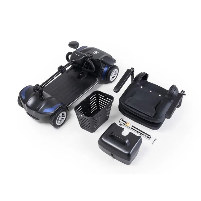 Cadeira Motorizada Scooter Médica, Elétrica, Dobrável, até 136kg LB Dellamed