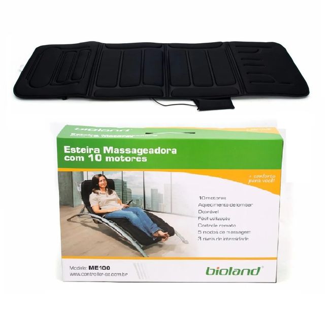 Esteira Massageadora 10 Motores e Aquecimento Bioland 