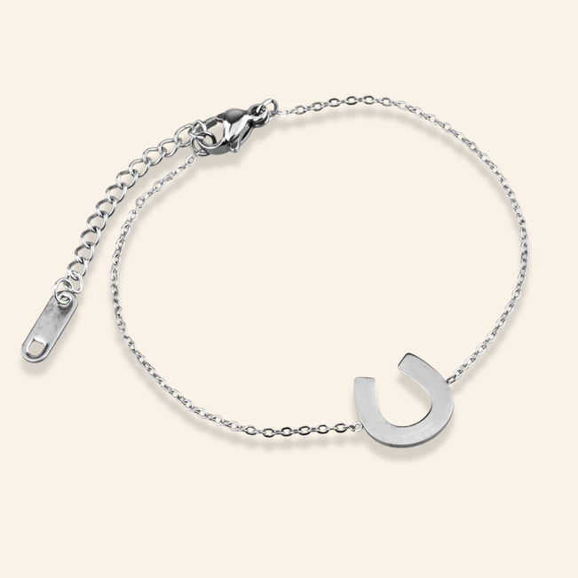 Pulseira Horseshoe Em Aço