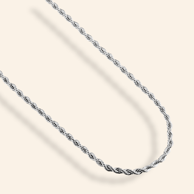 Colar Entrelaçado em Aço