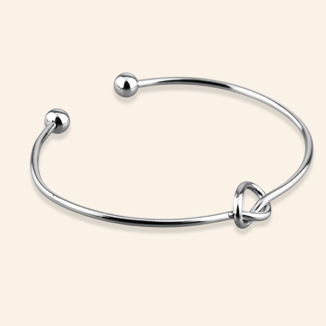 Bracelete Nó em Aço
