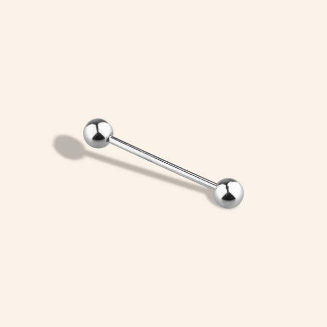 Piercing Grande Barbell Reto em Aço