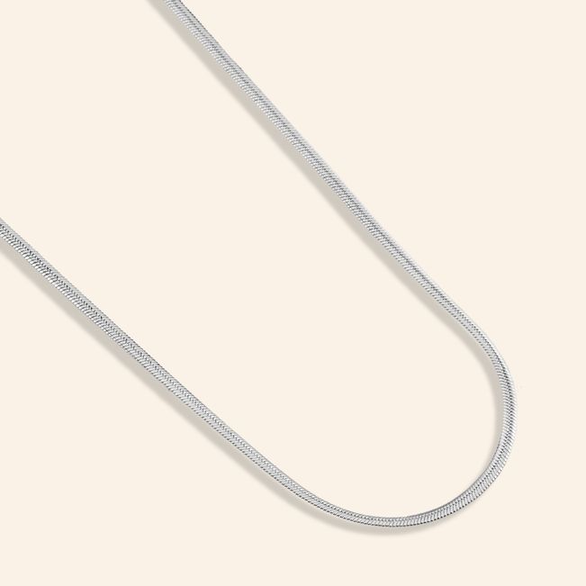 Colar Rabo de Rato Extra Fino em Aço Inoxidável