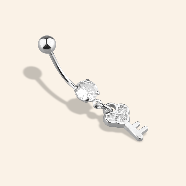 Piercing Umbigo Chavinha em Aço