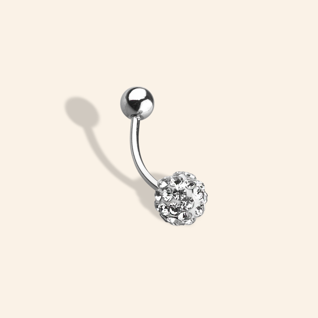Piercing Umbigo Strass em Aço